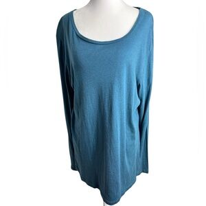 Sonoma Teal Blue Long Sleeve Tee Shirt XL